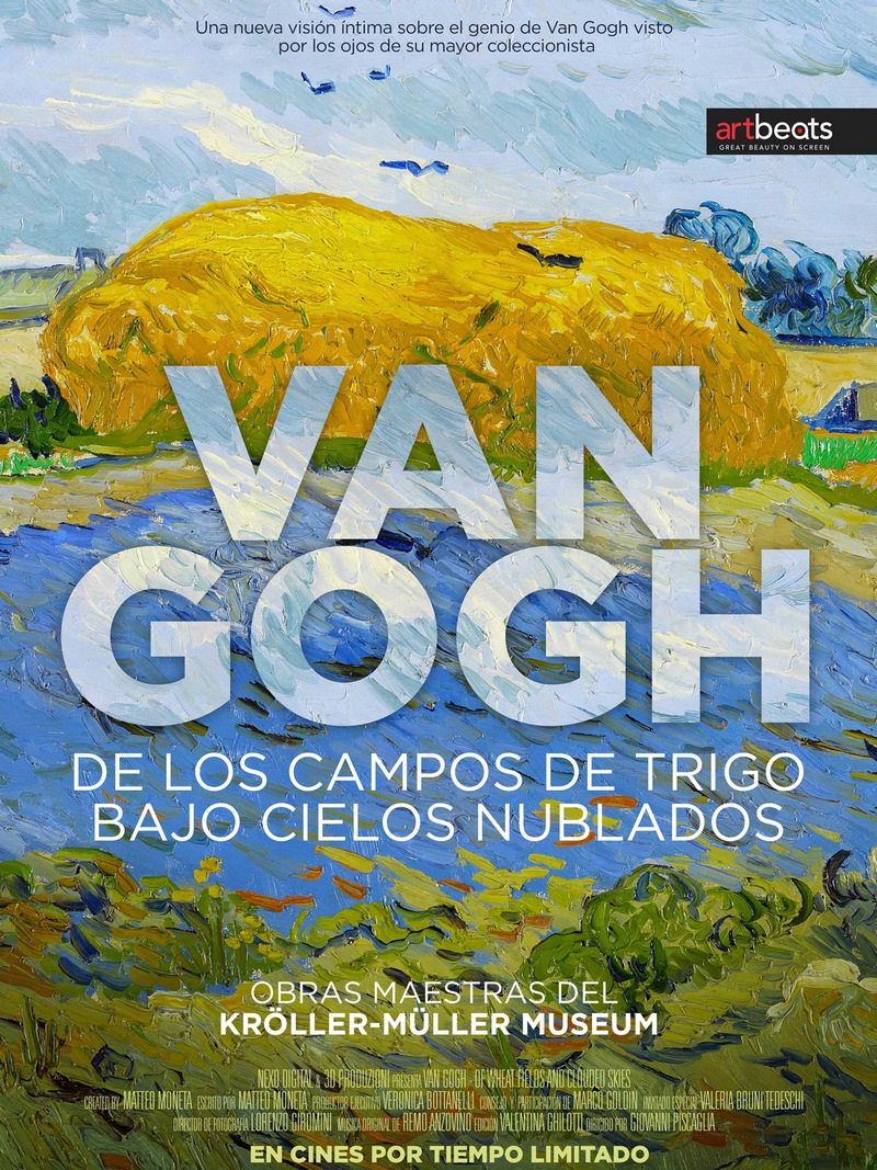 Van Gogh de los campos de trigo bajo los cielos nublados