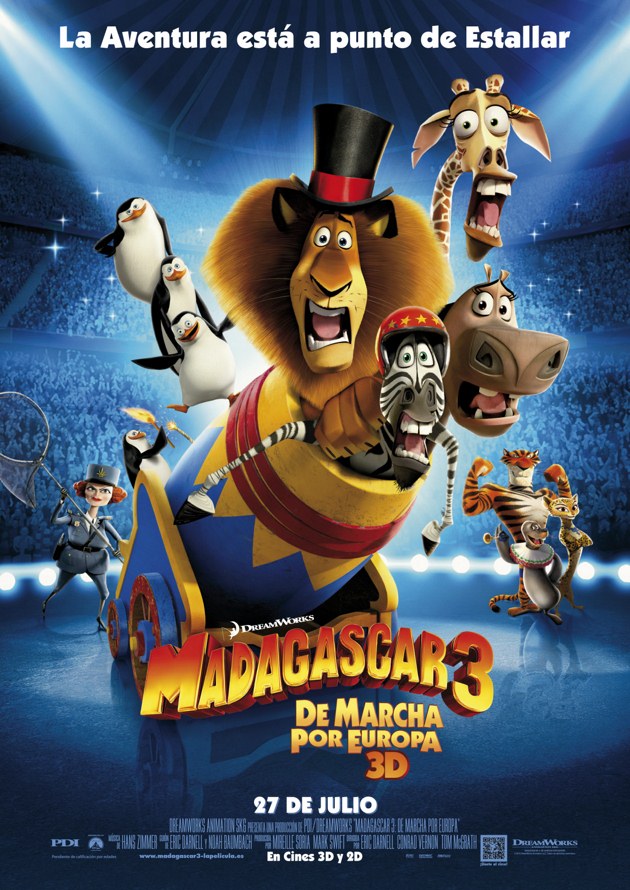 Madagascar 3: de marcha por Europa